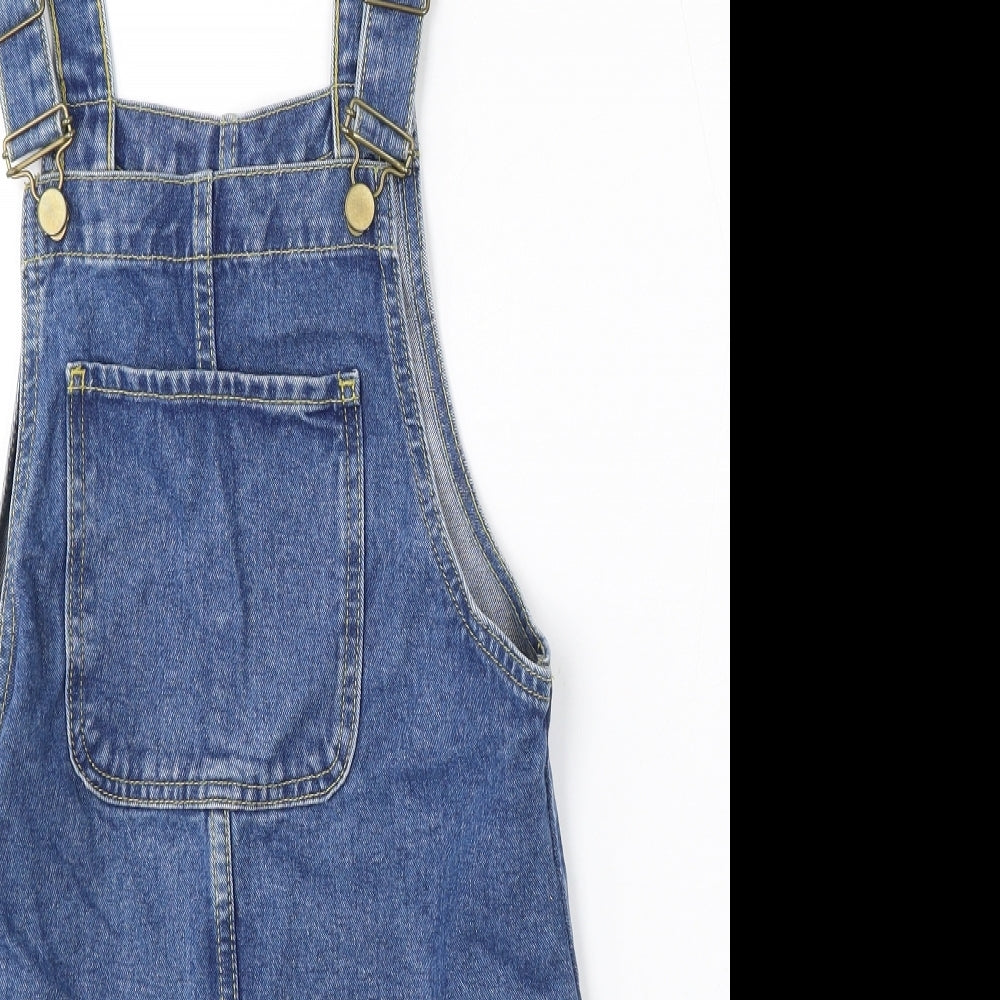Denim Co Womens Blue  Cotton Dungaree One-Piece Size 6