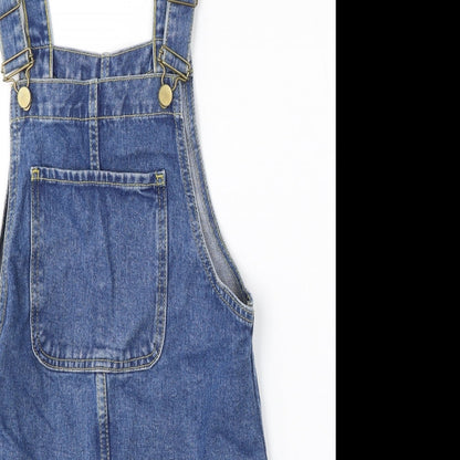 Denim Co Womens Blue  Cotton Dungaree One-Piece Size 6