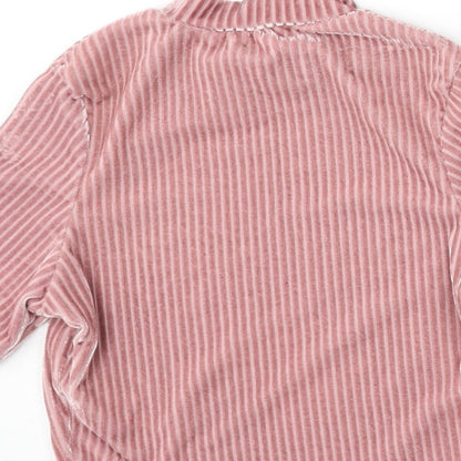 915 Generation Girls Pink Round Neck  Polyester Pullover Jumper Size 10 Years