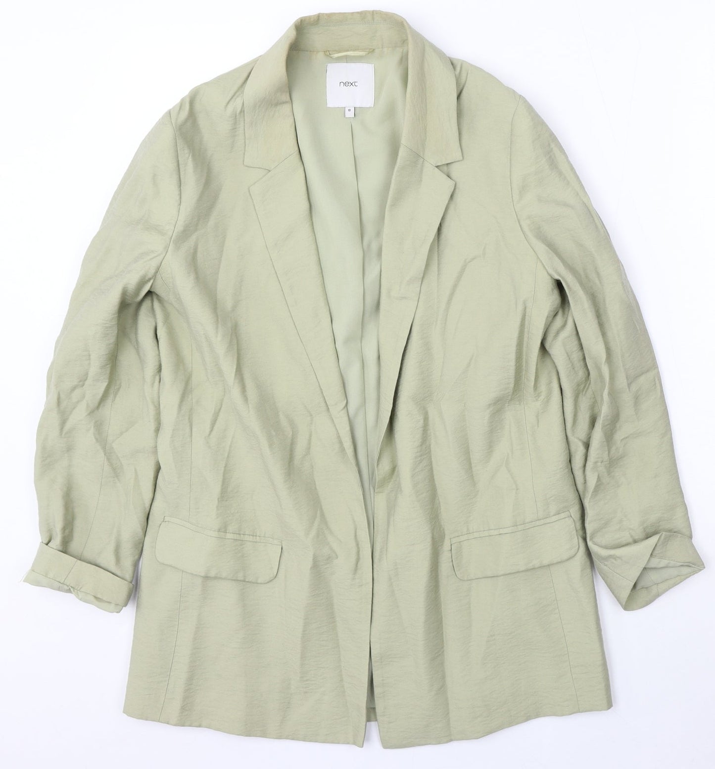 NEXT Womens Green  Viscose Jacket Blazer Size 10