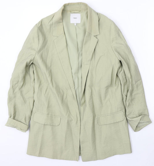 NEXT Womens Green  Viscose Jacket Blazer Size 10