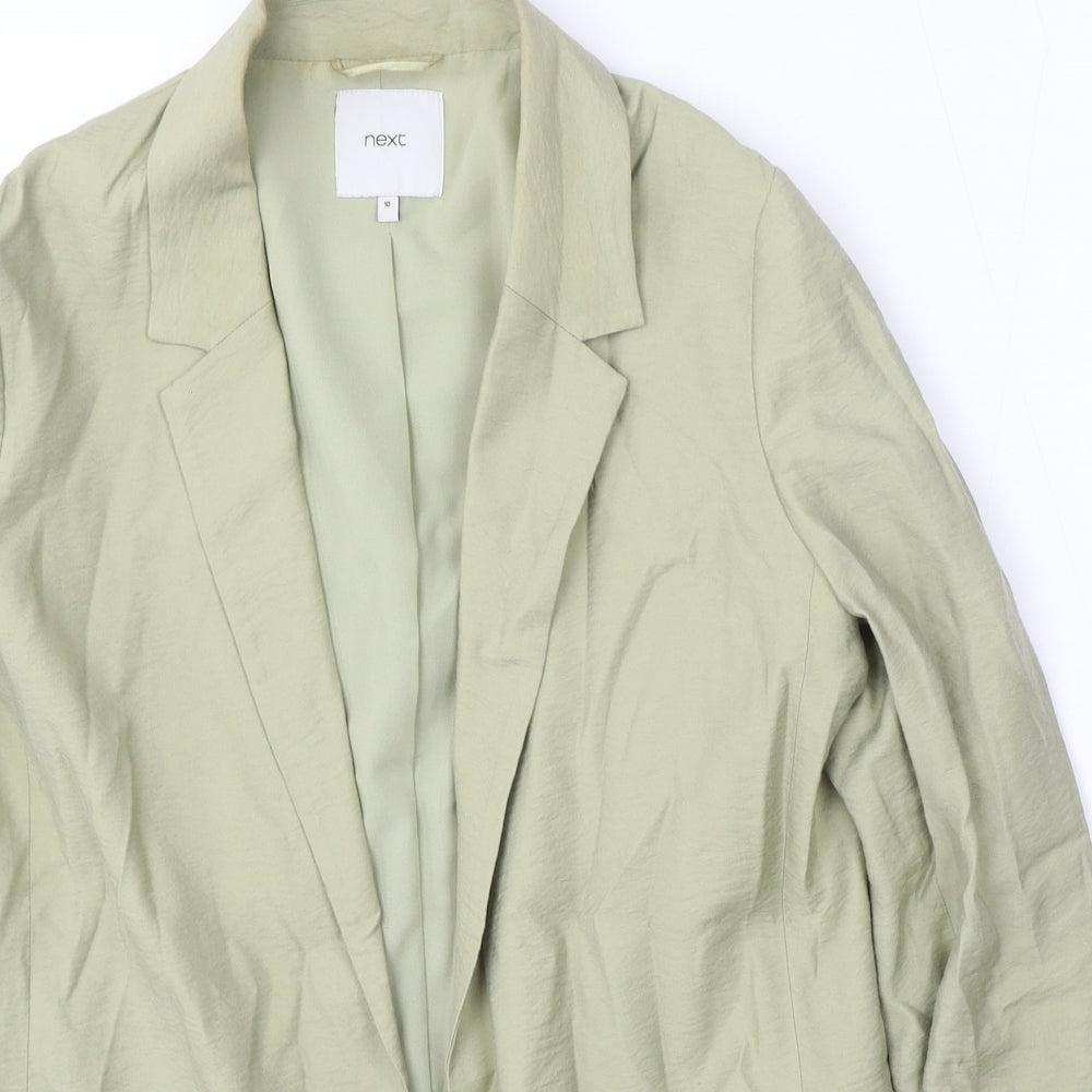 NEXT Womens Green  Viscose Jacket Blazer Size 10