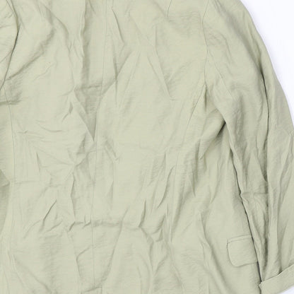 NEXT Womens Green  Viscose Jacket Blazer Size 10