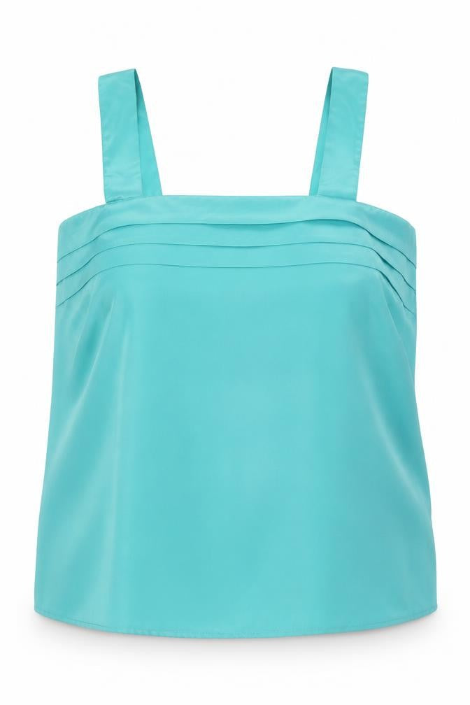 Classics Woman Womens Blue  Polyester Basic Tank Size 20 Square Neck