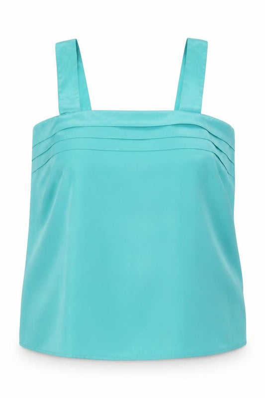 Classics Woman Womens Blue  Polyester Basic Tank Size 20 Square Neck