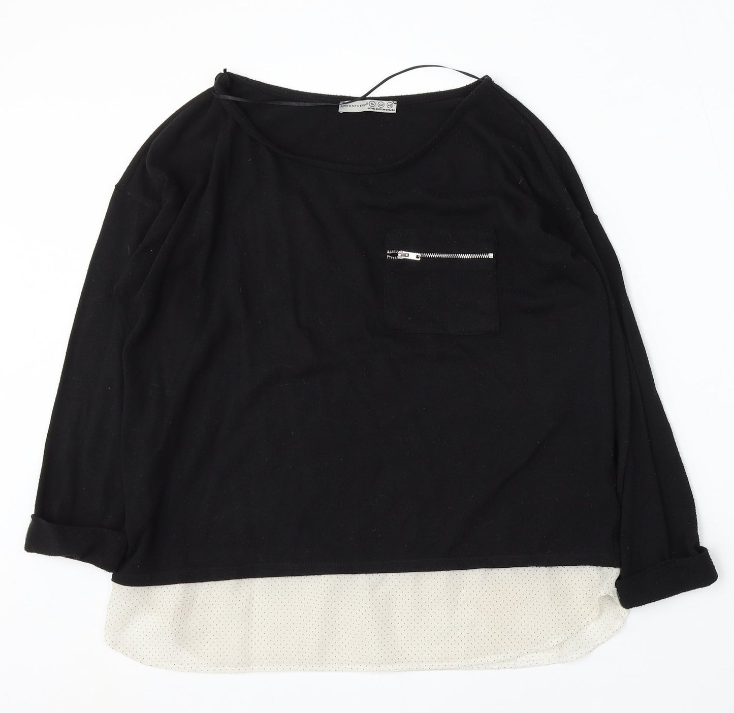 Womens UK Size 14 Atmosphere Black Pullover Jumper