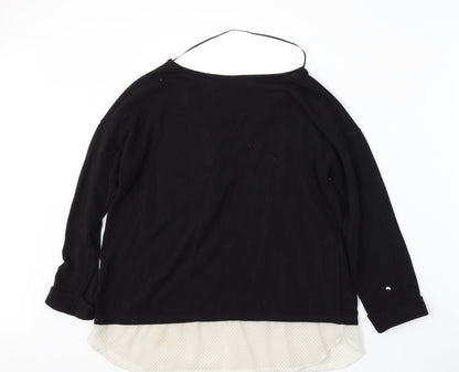 Womens UK Size 14 Atmosphere Black Pullover Jumper