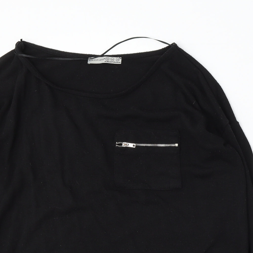 Womens UK Size 14 Atmosphere Black Pullover Jumper