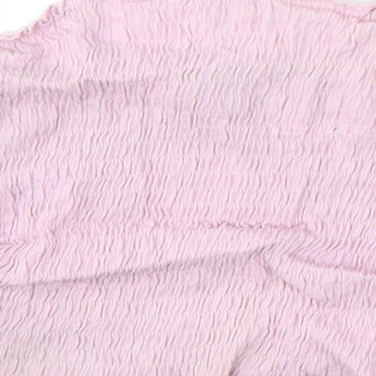 Womens UK Size S New Look Pink Basic Tank