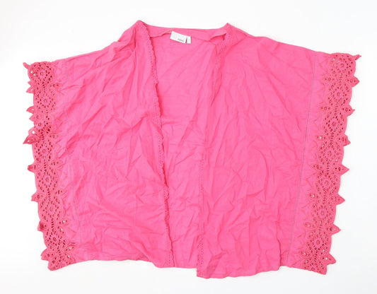 Womens UK Size 12 NEXT Pink Cape Jumper