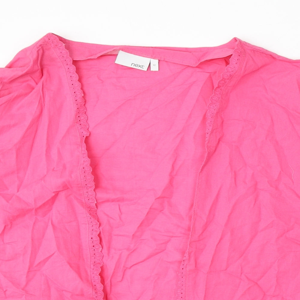 Womens UK Size 12 NEXT Pink Cape Jumper