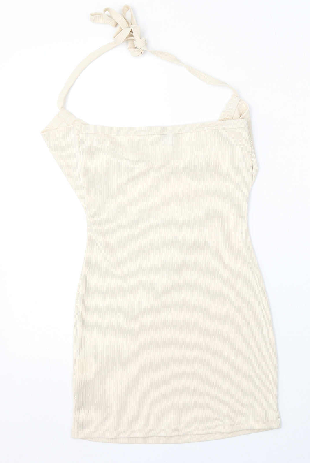 SheIn Womens Beige  Polyester Bodycon  Size S  Square Neck