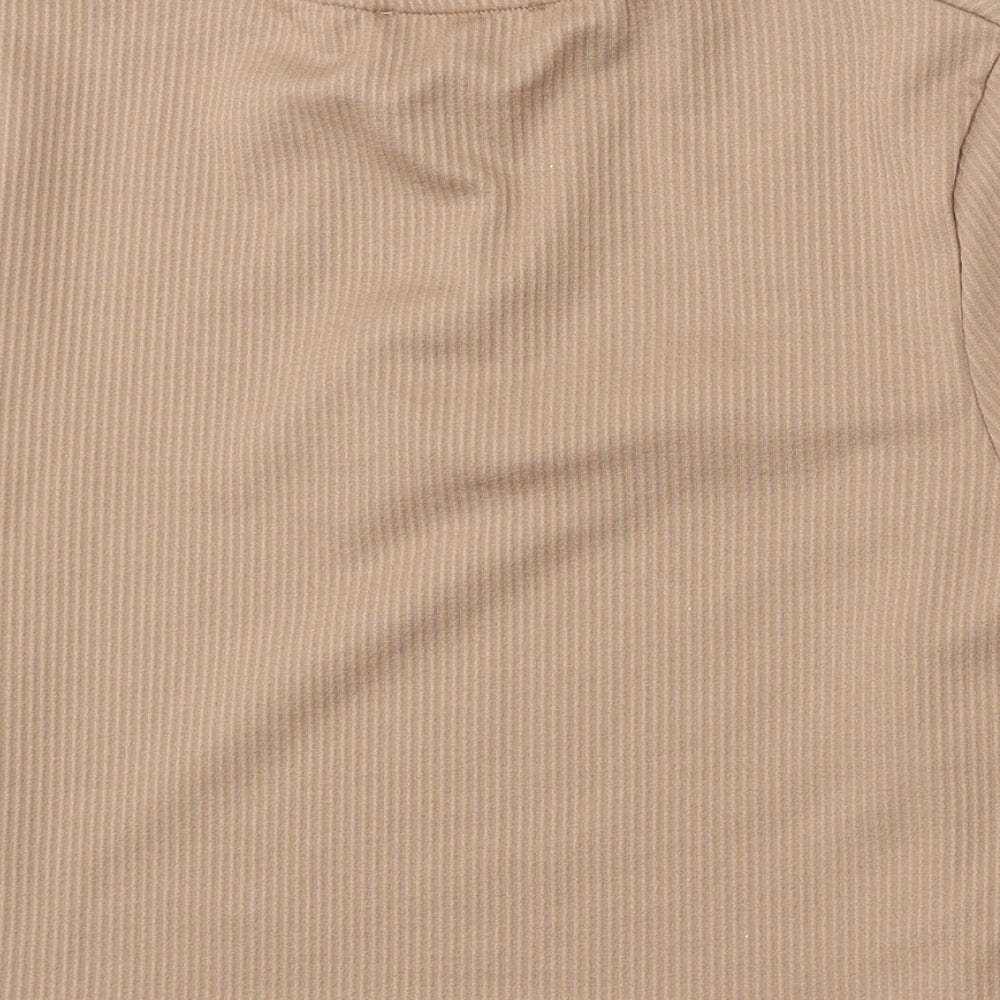 Primark Womens Brown Collared  Polyester Pullover Jumper Size S