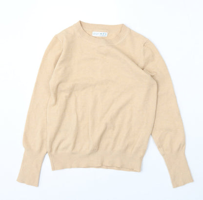 Primark Womens Pink Round Neck  Polyester Pullover Jumper Size XS