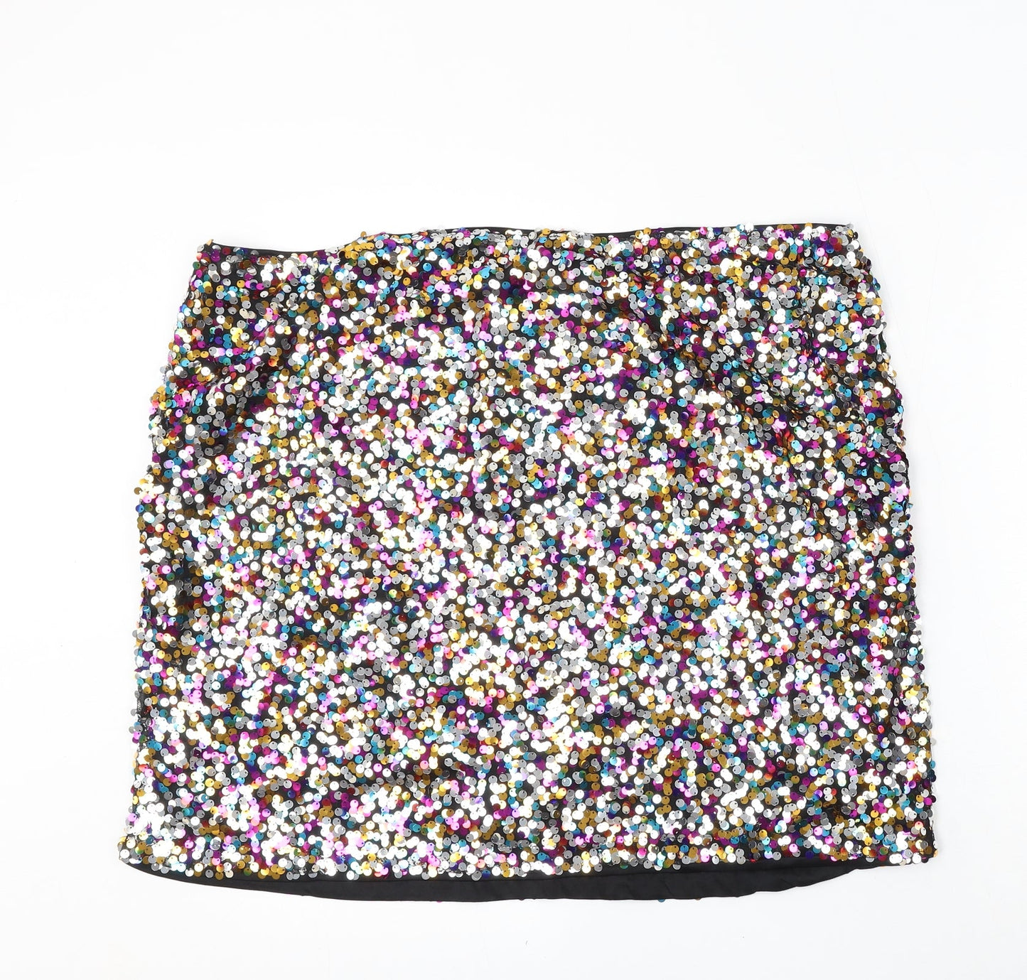 SheIn Womens Multicoloured  Polyester Straight & Pencil Skirt Size 44 in