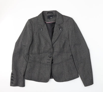 NEXT Womens Grey  Polyester Jacket Suit Size 10