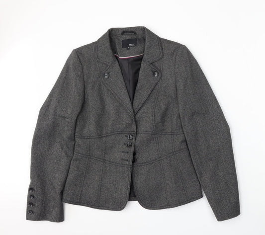 NEXT Womens Grey  Polyester Jacket Suit Size 10