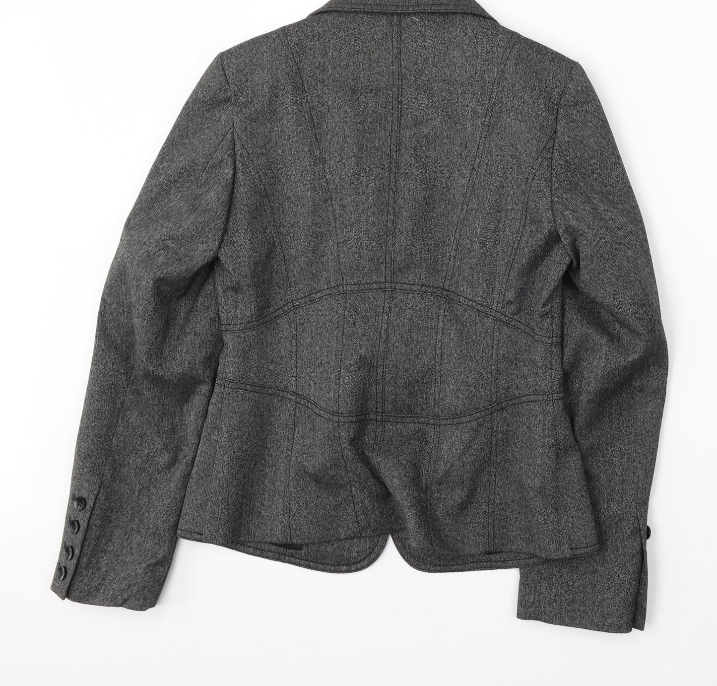 NEXT Womens Grey  Polyester Jacket Suit Size 10