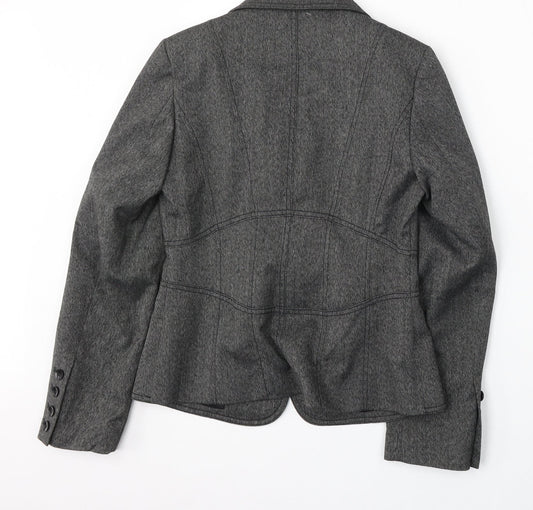 NEXT Womens Grey  Polyester Jacket Suit Size 10