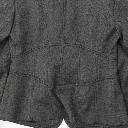 NEXT Womens Grey  Polyester Jacket Suit Size 10