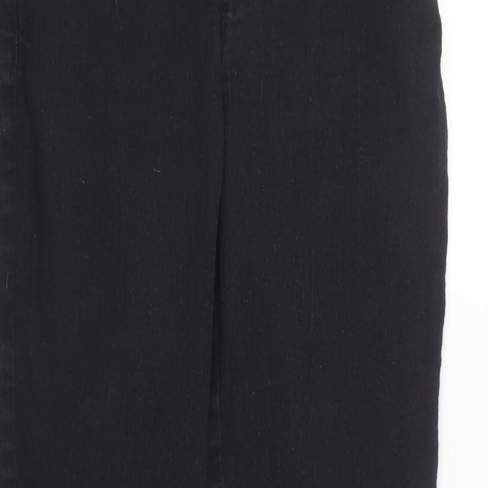 Dorothy Perkins Womens Black  Cotton Skinny Jeans Size 10 L28 in Regular