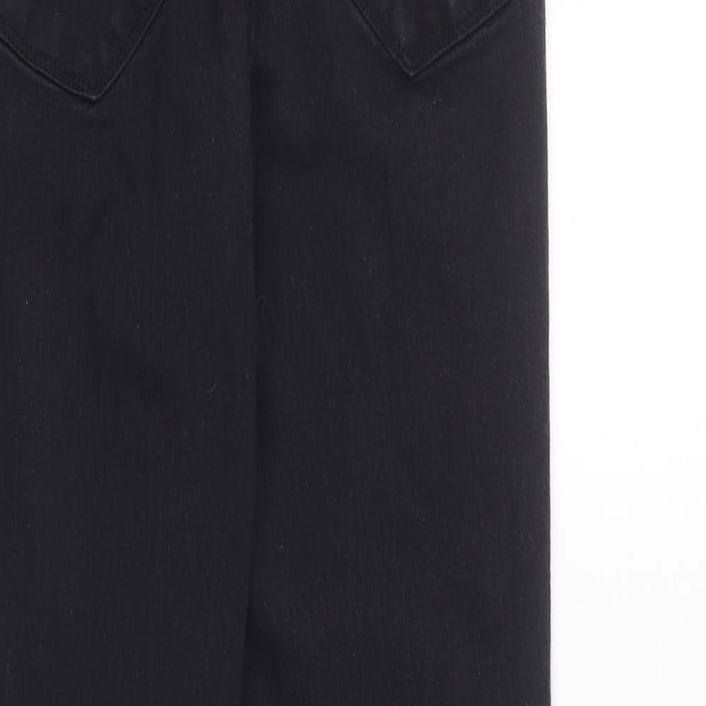 Dorothy Perkins Womens Black  Cotton Skinny Jeans Size 10 L28 in Regular