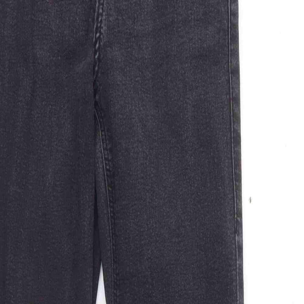 Topshop Womens Black  Cotton Skinny Jeans Size 25 in L32 in Regular