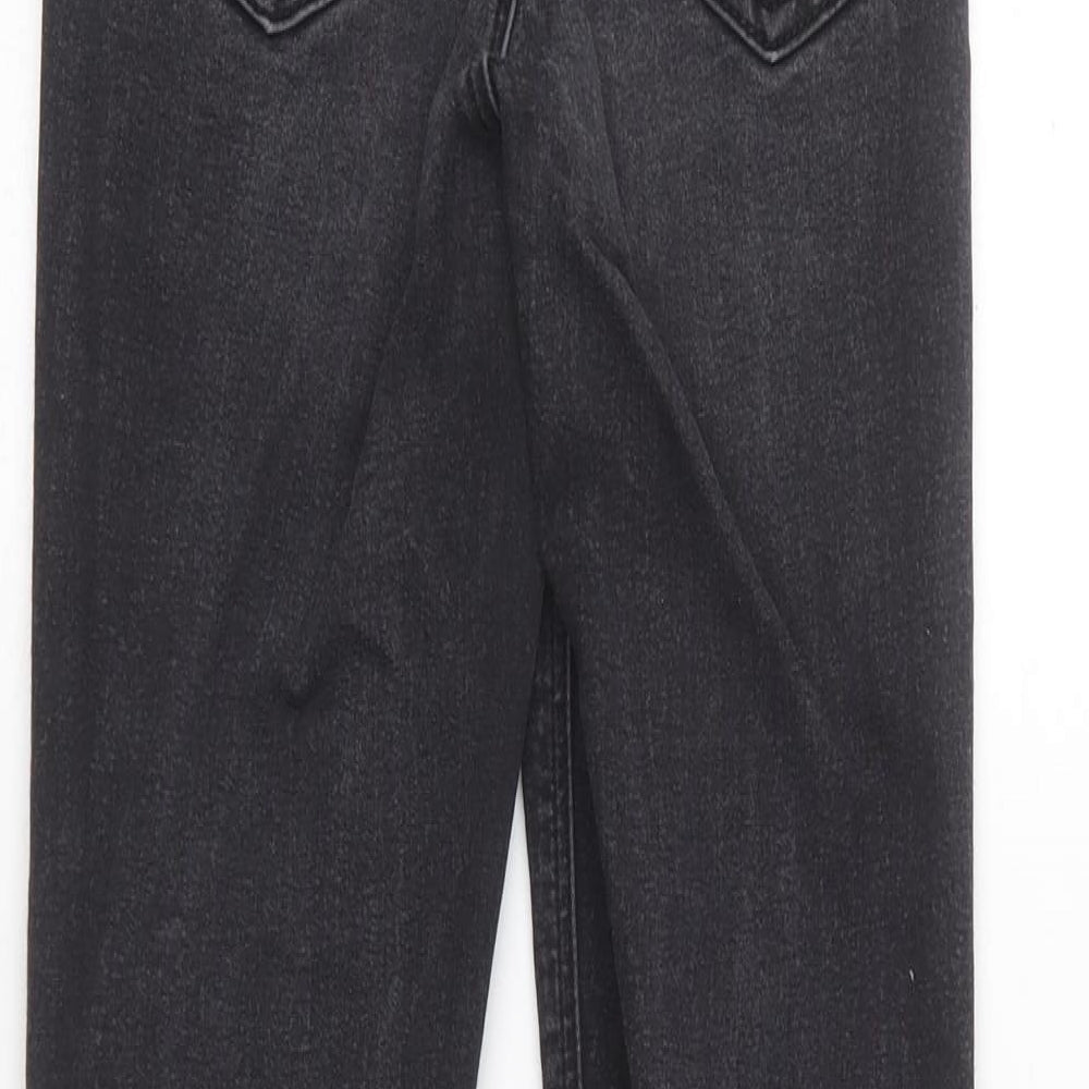 Topshop Womens Black  Cotton Skinny Jeans Size 25 in L32 in Regular