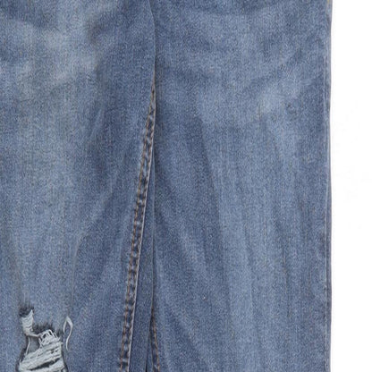 Crosshatch Mens Blue  Cotton Straight Jeans Size 30 in L34 in Regular