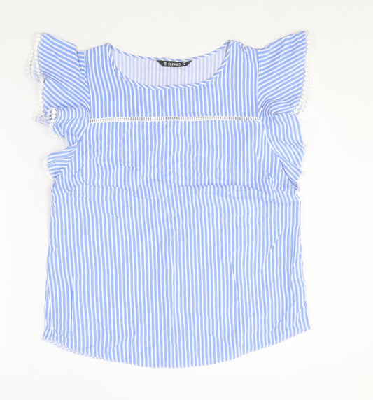 Womens UK Size 12 Dunnes Stores Blue Basic Blouse