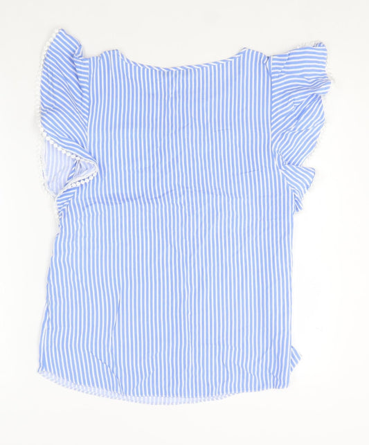 Womens UK Size 12 Dunnes Stores Blue Basic Blouse