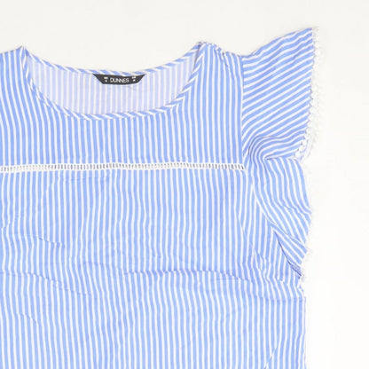 Womens UK Size 12 Dunnes Stores Blue Basic Blouse