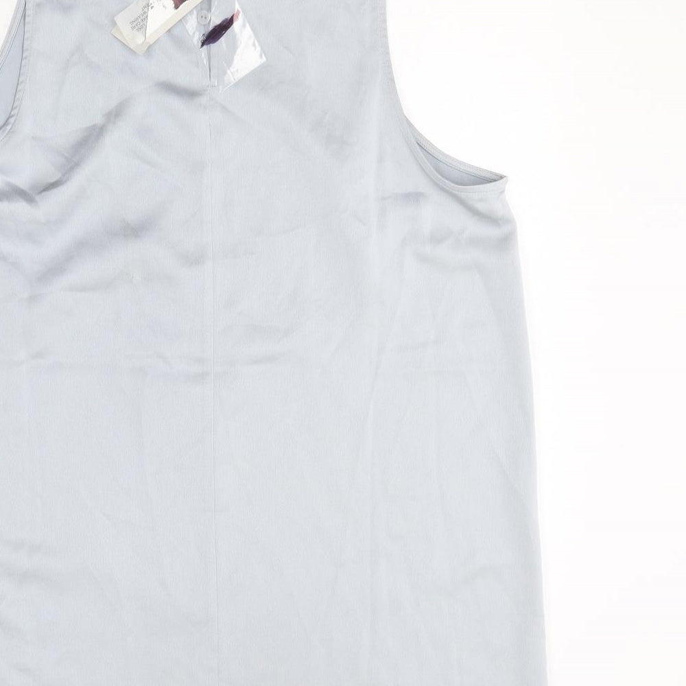 Womens UK Size 14 River Island Blue Basic Blouse