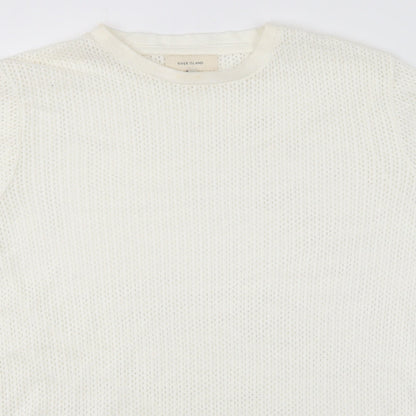 Womens UK Size S River Island White Pullover Jumper