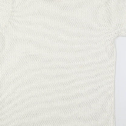 Womens UK Size S River Island White Pullover Jumper