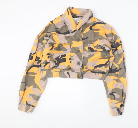 Pull&Bear Womens Multicoloured Camouflage  Jacket  Size S