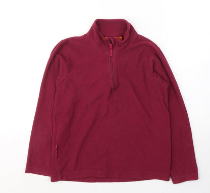 Moutain Warehouse Girls Red  Polyester Pullover Sweatshirt Size 9-10 Years  Pullover - Unisex