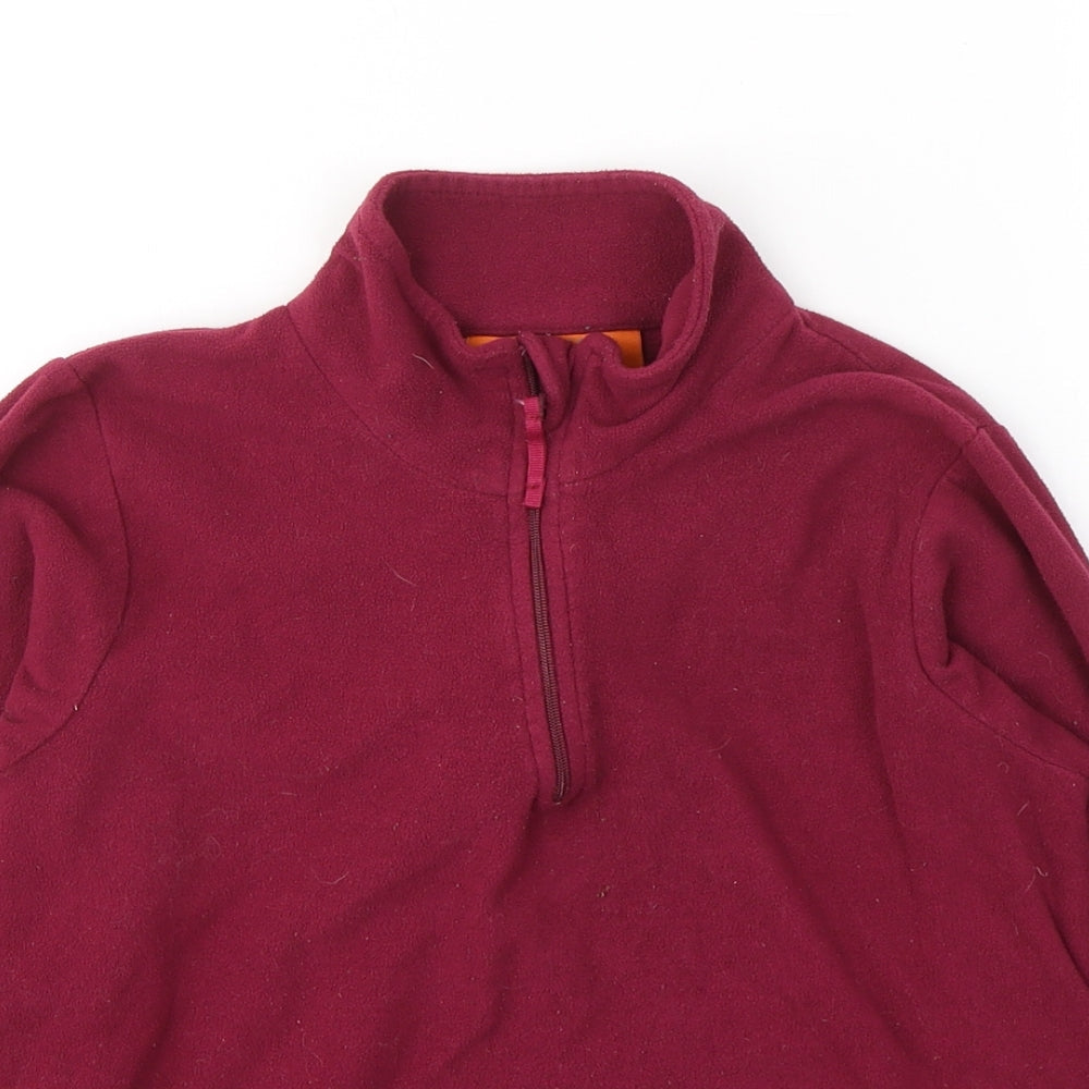 Moutain Warehouse Girls Red  Polyester Pullover Sweatshirt Size 9-10 Years  Pullover - Unisex