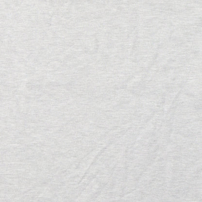 New Look Womens Grey  Cotton Jersey Blouse Size 12 Round Neck