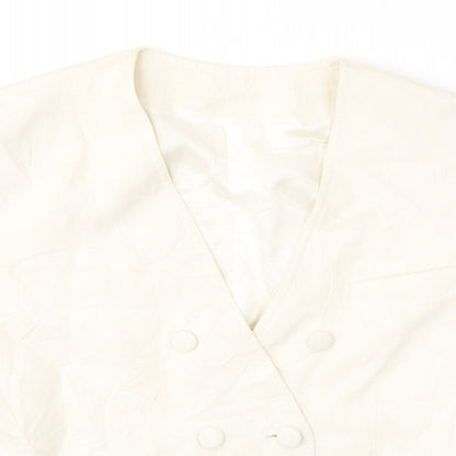 Betty Barclay Womens Ivory  Linen Jacket Blazer Size 14