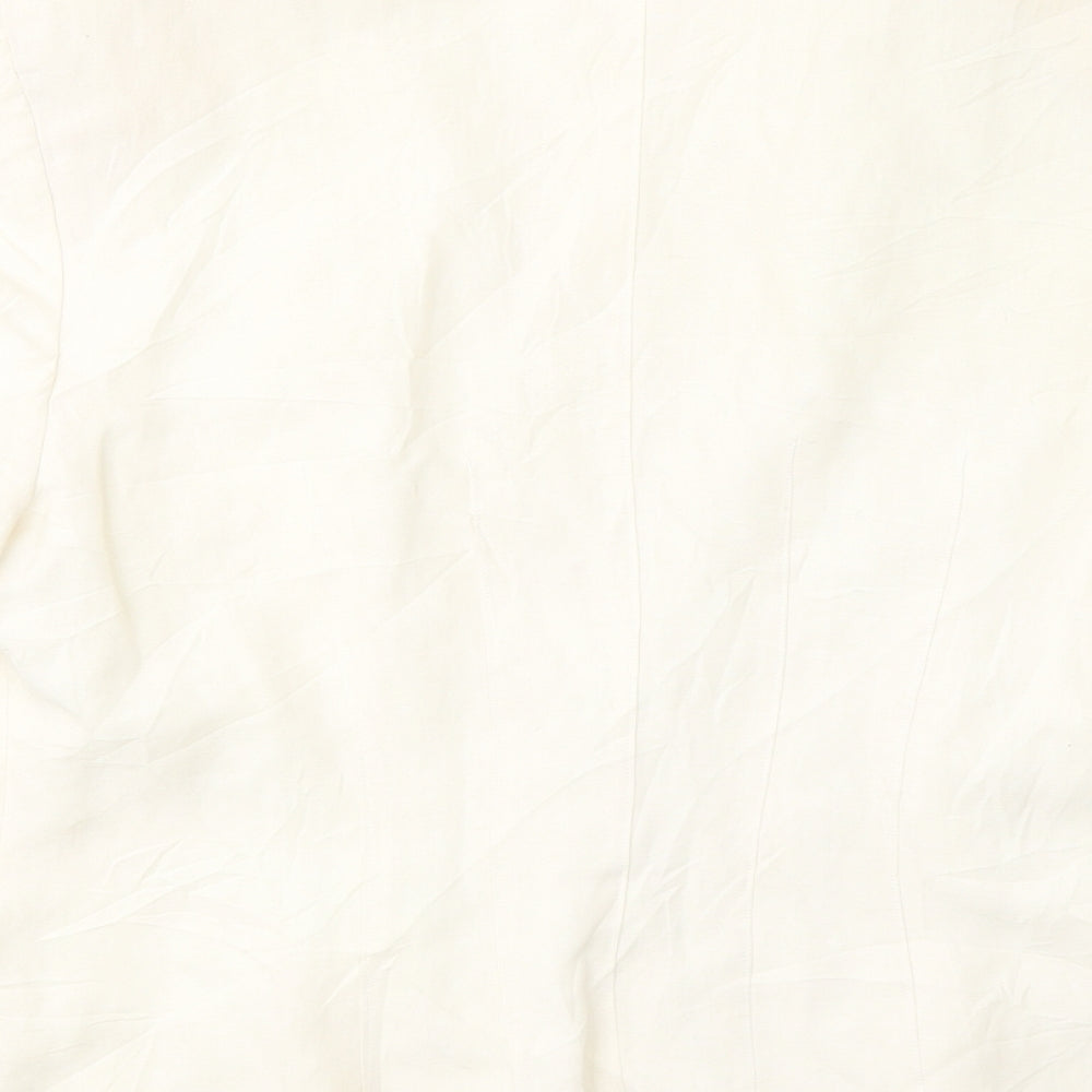 Betty Barclay Womens Ivory  Linen Jacket Blazer Size 14