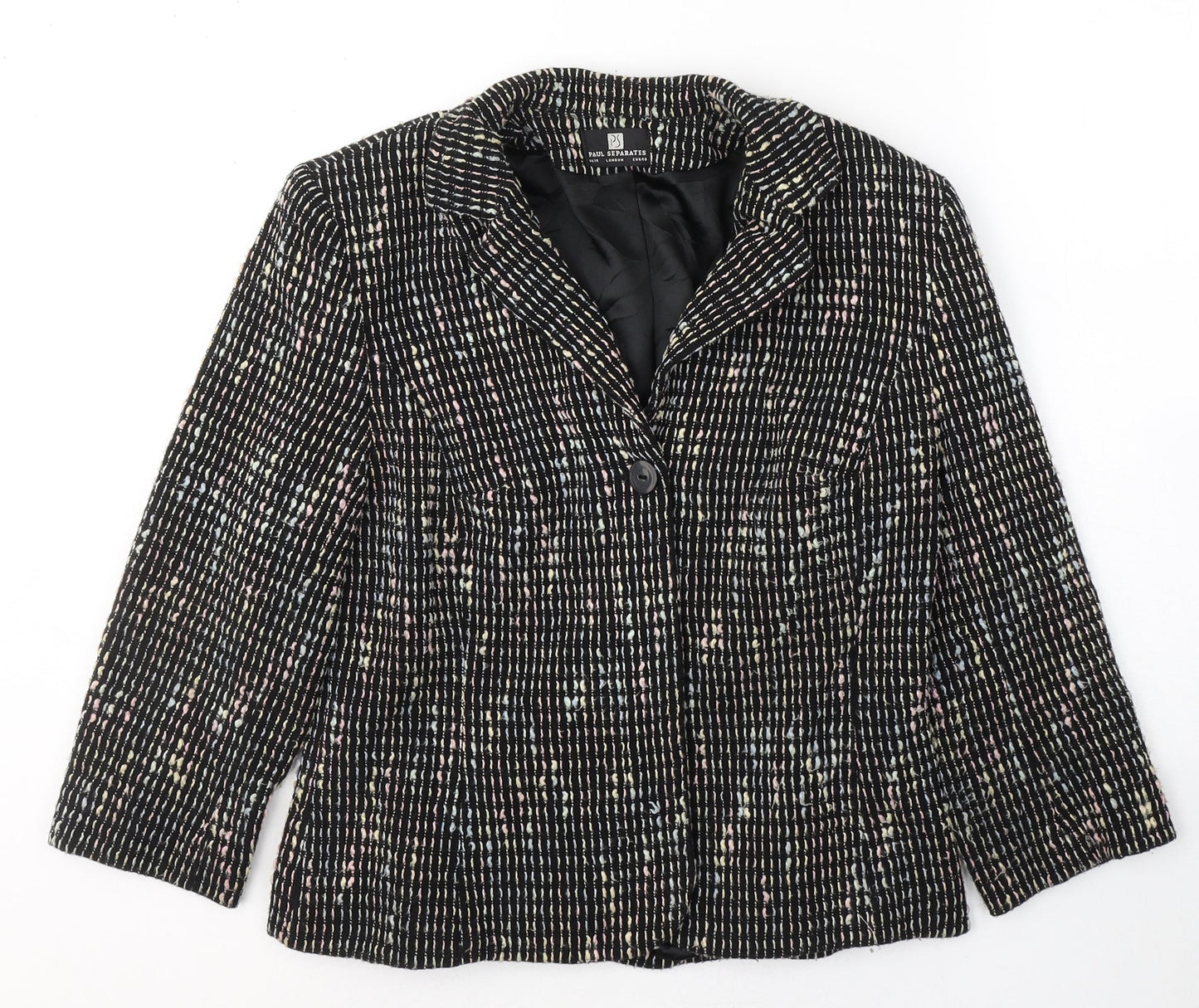 Womens UK Size 14 Paul Separates Black Pea Coat