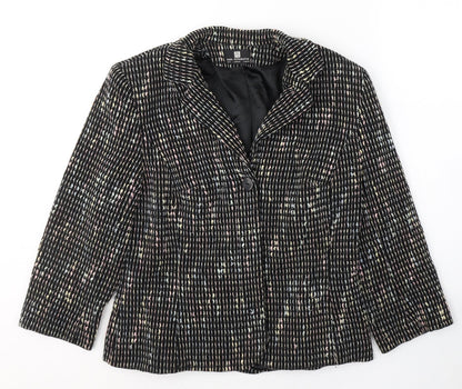 Womens UK Size 14 Paul Separates Black Pea Coat