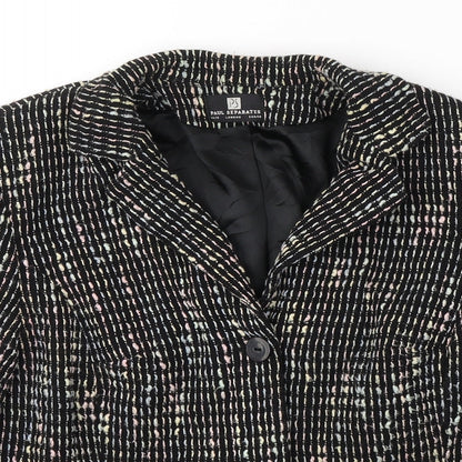 Womens UK Size 14 Paul Separates Black Pea Coat