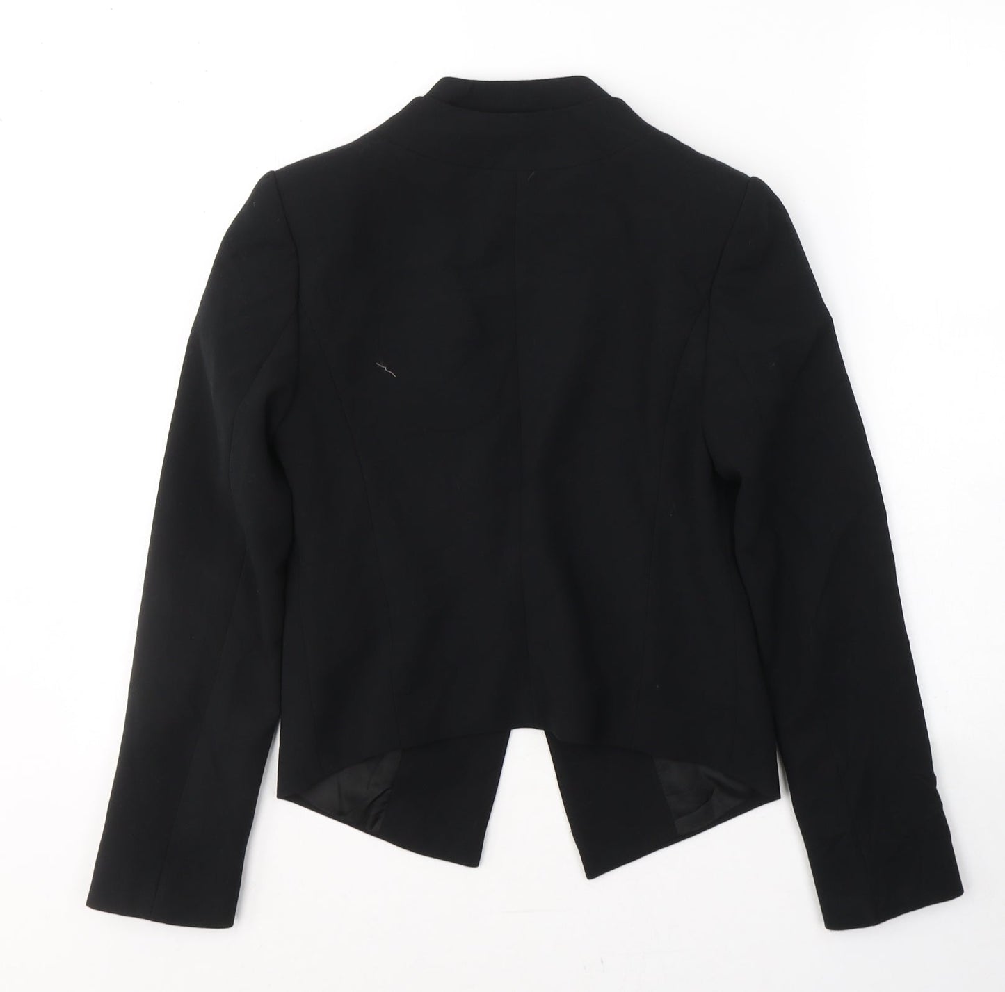 Topshop Womens Black  Polyester Jacket Blazer Size 6   - Open