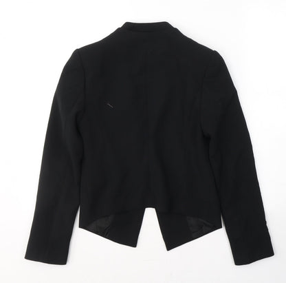 Topshop Womens Black  Polyester Jacket Blazer Size 6   - Open
