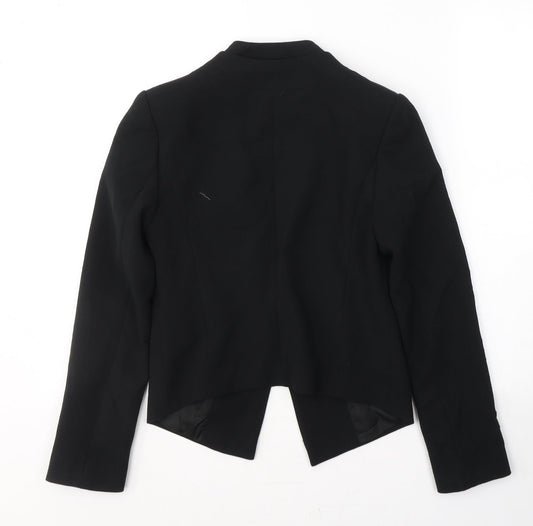 Topshop Womens Black  Polyester Jacket Blazer Size 6   - Open