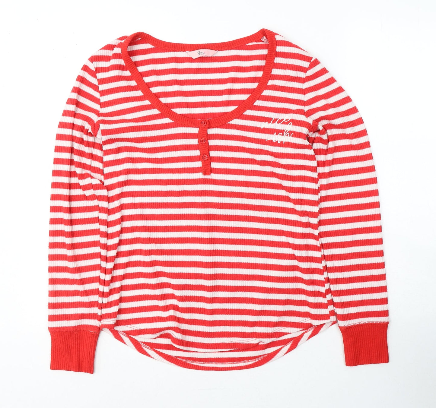 Womens UK Size 10 Boux Avenue Red Jersey T-Shirt