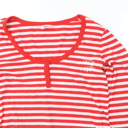 Womens UK Size 10 Boux Avenue Red Jersey T-Shirt