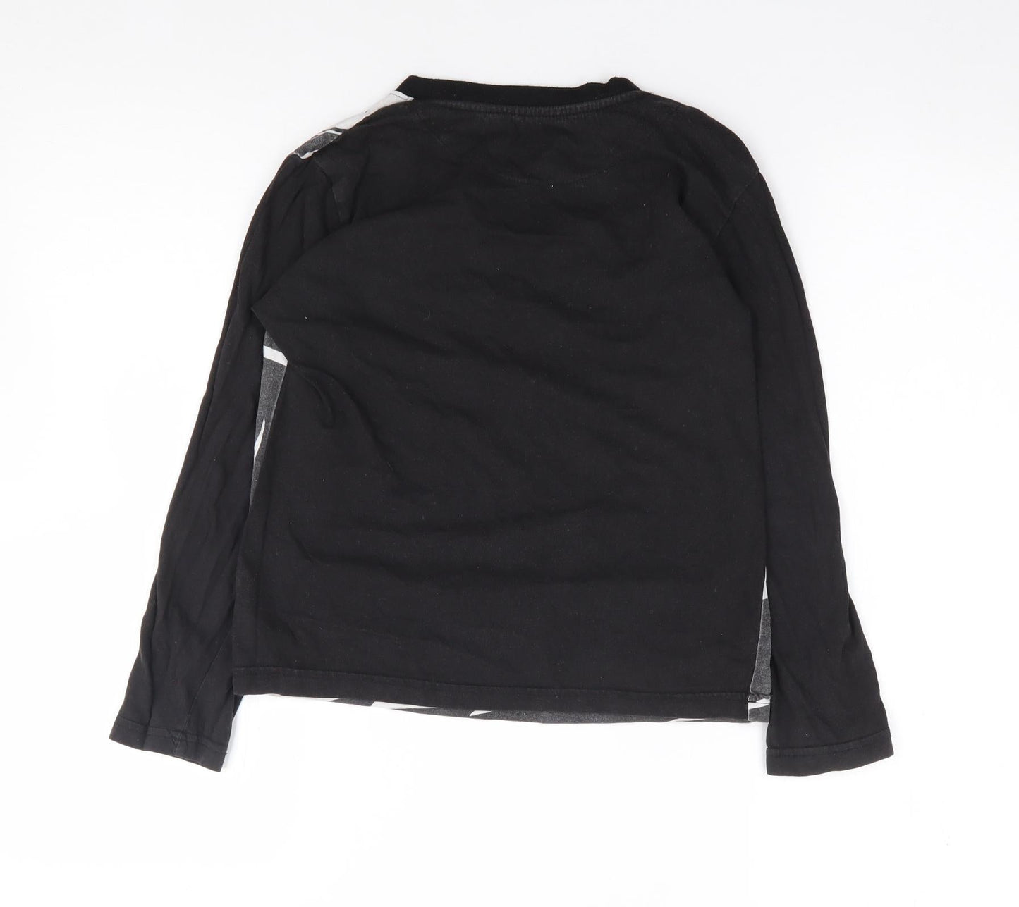 Primark Boys Black  Polyester Ringer T-Shirt Size 10-11 Years Crew Neck Pullover - Batman